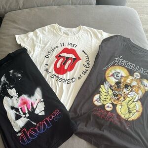 Vintage Rock Band Tee shirt Pack